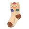 Wrapables Peek A Boo Animal Non-Skid Toddler Socks (Set of 6), Zoo Animals Large